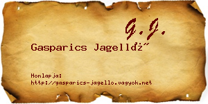 Gasparics Jagelló névjegykártya